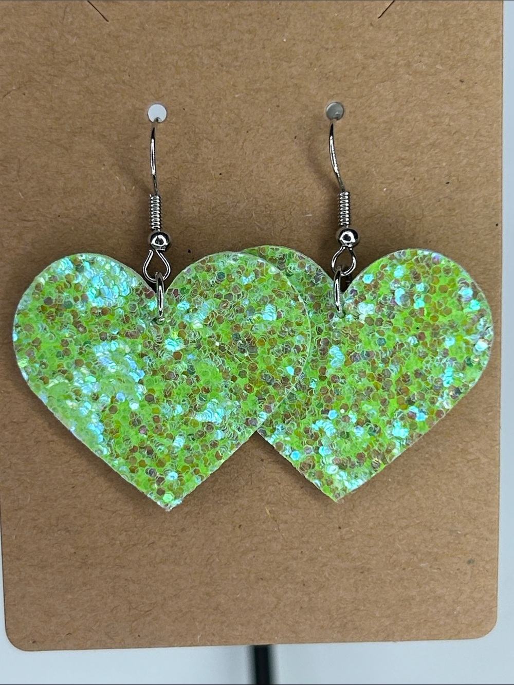 *LAST ONE* Faux Dangle Earrings Sparkling Heart  Fashion Jewelry